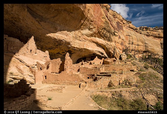 Long House, Wetherill Mesa. Mesa Verde National Park, Colorado, USA.