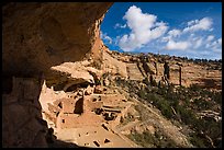 Long House nested in rock alcove, Wetherill Mesa. Mesa Verde National Park ( color)