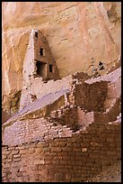 Multi-stored ancestral pueblo, Long House. Mesa Verde National Park ( color)