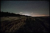 Starry sky above Cliff Palace. Mesa Verde National Park ( color)