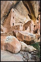 Square Tower House from below. Mesa Verde National Park ( color)