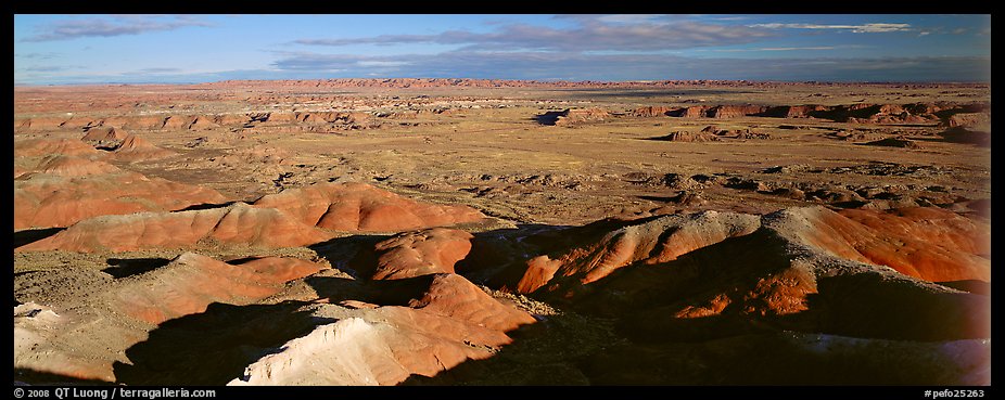 Painted Desert scenery. Petrified Forest National Park (color)