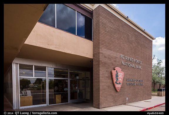 Painted Desert Visitor Center. Petrified Forest National Park (color)