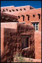 Architectural detail, Painted Desert Inn. Petrified Forest National Park, Arizona, USA.