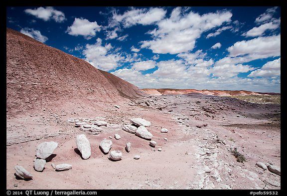 Concretions, Painted Desert badlands. Petrified Forest National Park (color)