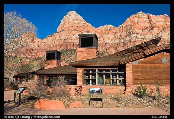 Zion Visitor Center. Zion National Park, Utah, USA.