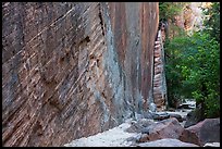 Tall steep cliff, Hidden Canyon. Zion National Park ( color)