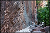 Tall steep cliff, Hidden Canyon. Zion National Park ( color)