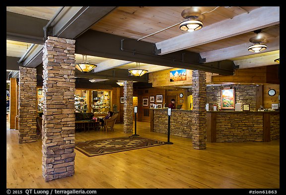 Lobby, Zion lodge. Zion National Park (color)