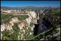 Mystery Canyon from the rim. Zion National Park ( color)