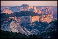 Canyons at sunset, Lava Point. Zion National Park ( color)