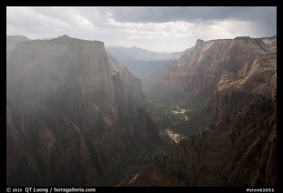 Storm over Zion Canyon. Zion National Park (color)