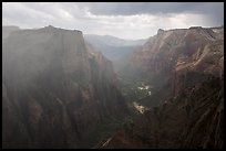 Storm over Zion Canyon. Zion National Park ( color)