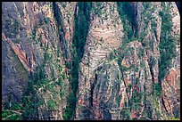 Distant view of Hidden Canyon trail. Zion National Park ( color)