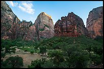 Great White Throne and Organ at sunset. Zion National Park ( color)