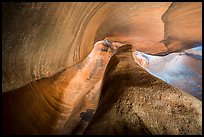 Swirling canyon walls, Keyhole Canyon. Zion National Park ( color)