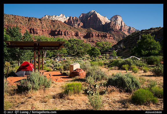 Watchman Campground. Zion National Park, Utah, USA.