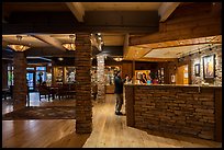 Reception desk, Zion Lodge. Zion National Park ( color)