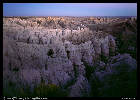 Sheep Mountain table at dusk. Badlands National Park, South Dakota, USA.