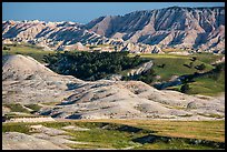 Badlands and Juniper forest. Badlands National Park, South Dakota, USA. (color)