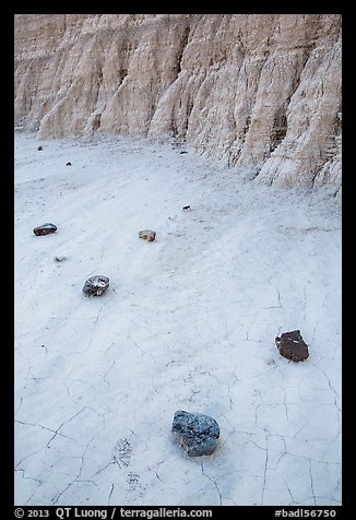 Close-up of rocks and badlands. Badlands National Park, South Dakota, USA.