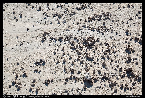 Rocks on cracked soil. Badlands National Park (color)