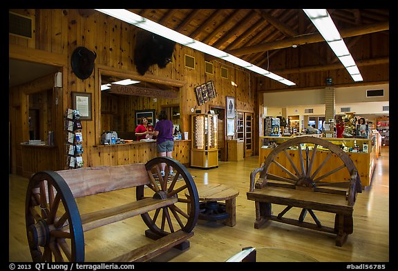 Lobby, Cedar Pass Lodge. Badlands National Park (color)