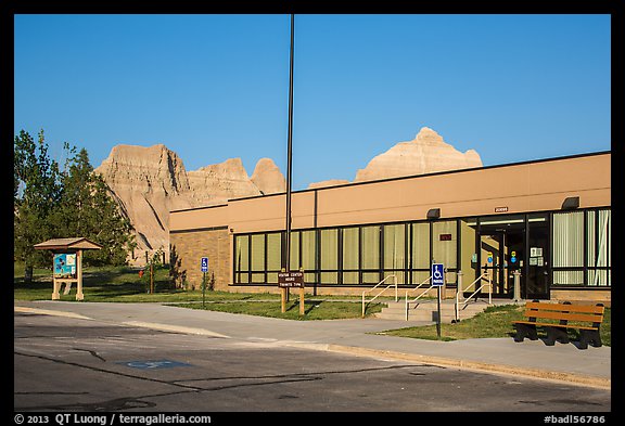 Ben Reifel Visitor Center. Badlands National Park, South Dakota, USA.