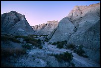 Canyon at dusk. Badlands National Park ( color)