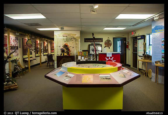 Inside White River Visitor Center. Badlands National Park, South Dakota, USA.