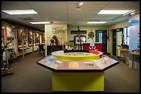 Inside White River Visitor Center. Badlands National Park, South Dakota, USA.