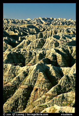 Badlands from Windows overlook, morning. Badlands National Park, South Dakota, USA.