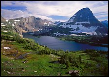 Hidden lake and peak. Glacier National Park, Montana, USA.