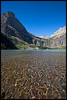 Pebbles, Grinnell Lake and Angel Wing, morning. Glacier National Park, Montana, USA. (color)