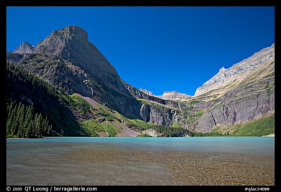 Grinnell Lake, Angel Wing, and the Garden Wall. Glacier National Park, Montana, USA.