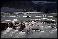 Outlet stream of glacial lake. Glacier National Park ( color)