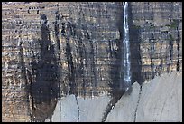 Rock wall and Salamander Falls. Glacier National Park ( color)