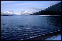 Lake McDonald in winter. Glacier National Park, Montana, USA.