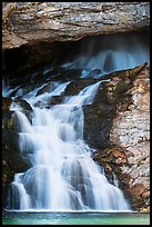 Lower Running Eagle Falls in autumn. Glacier National Park ( color)