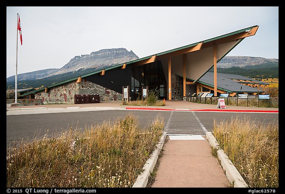 Saint Mary visitor center. Glacier National Park (color)