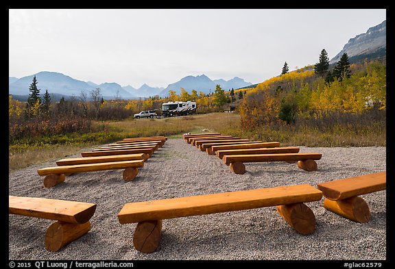 Amphitheater, Saint Mary Campground. Glacier National Park, Montana, USA.