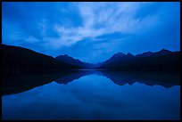 Bowman Lake at dawn. Glacier National Park ( color)