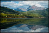 Clouds and reflections, Kintla Lake. Glacier National Park ( color)