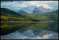 Clouds and reflections, Kintla Lake. Glacier National Park ( color)