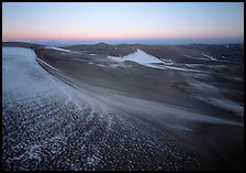 Sparse snow on the dunes at dawn. Great Sand Dunes National Park, Colorado, USA. (color)