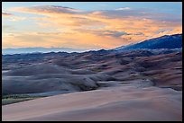 Dunes and sunset clouds. Great Sand Dunes National Park, Colorado, USA. (color)