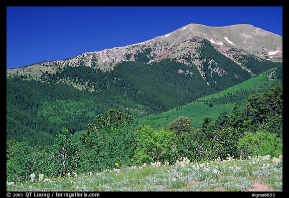 Sangre de Cristo Mountains near Medora Pass. Great Sand Dunes National Park, Colorado, USA.