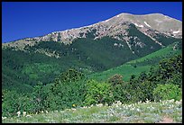 Sangre de Cristo Mountains near Medora Pass. Great Sand Dunes National Park, Colorado, USA. (color)