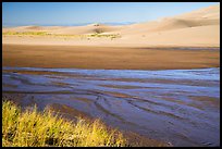 Medano Creek and dunes. Great Sand Dunes National Park and Preserve ( color)