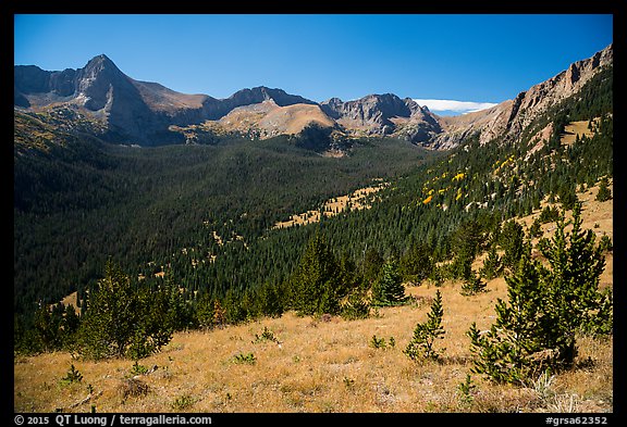 Tijeras Peak, Music Mountain, and Milwaukee Peak. Great Sand Dunes National Park and Preserve, Colorado, USA.